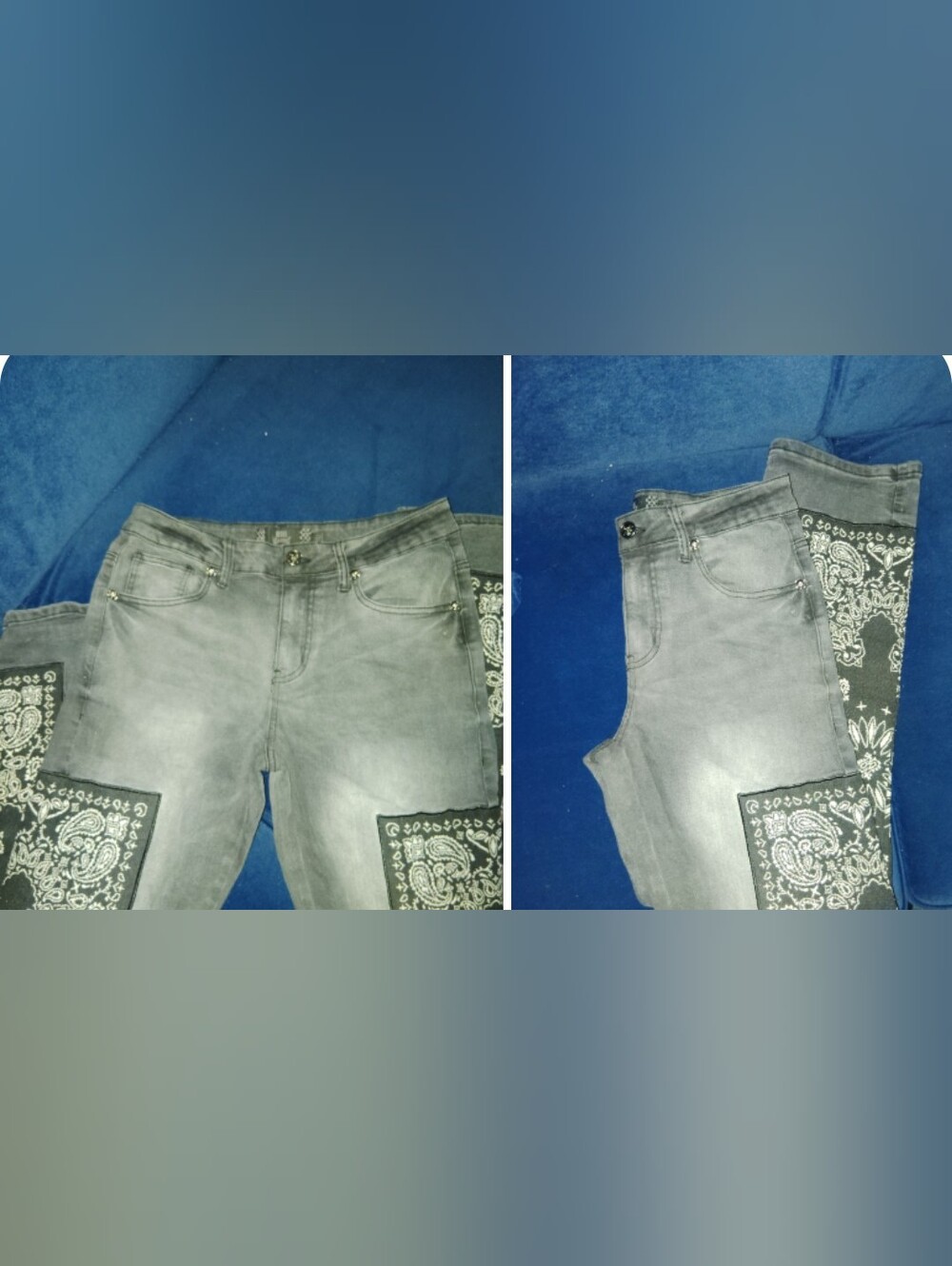 Men's Grey Washed Jeans - Casual Slim Fit